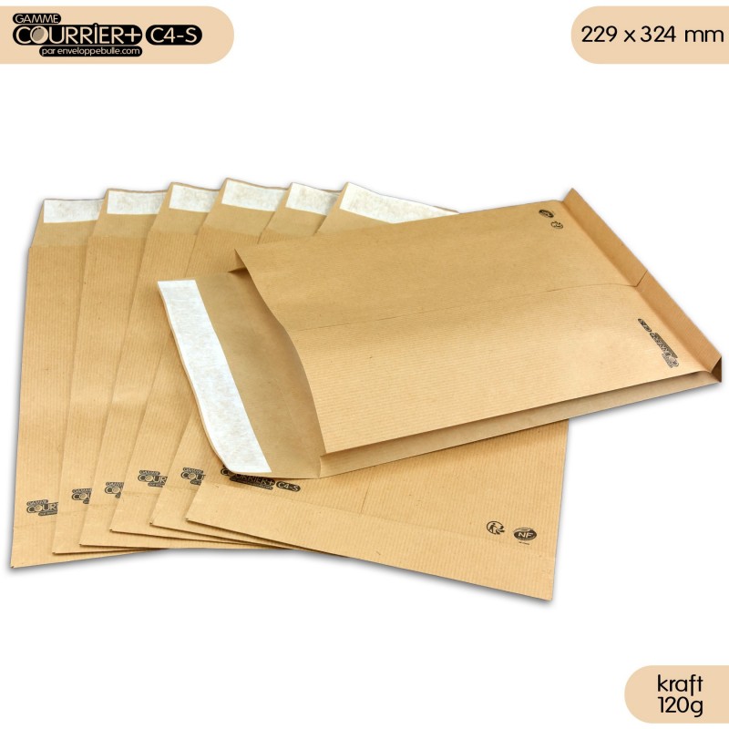 Lot de 100 enveloppes blanches dl - gamme courrier+ (sans fenêtre