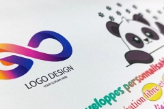 gros plan sur exemple d'impression