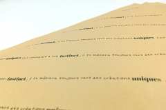 gros plan sur impression