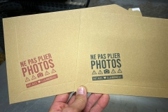 exemple impression sur fond marron