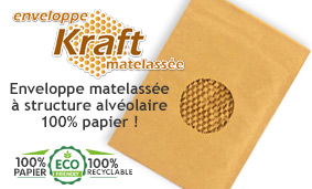 Enveloppes bulles matelassées imperméables 100% recyclable